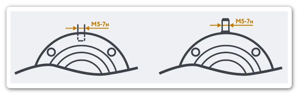 Отверстия во фланцах монтажных комплектах расходомера ПРЭМ Теплоком