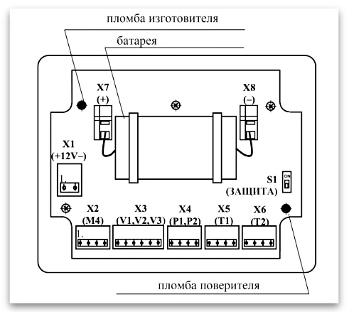 Электронный блок СПТ 940 (схема подключения) 