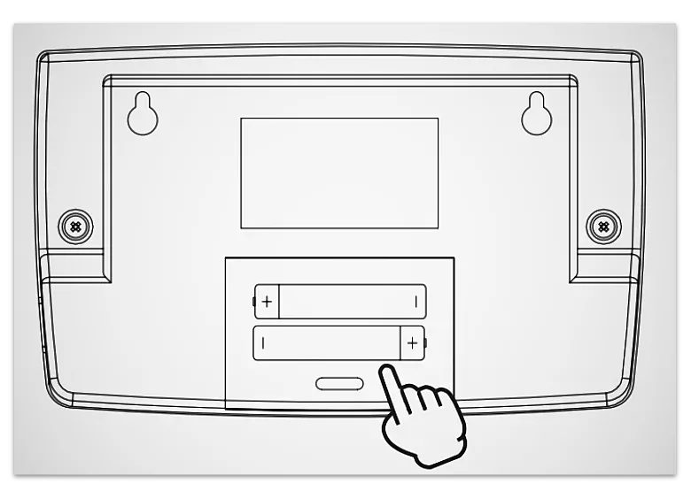 Установка элементов питания устройства считывания счетчиков СЕ 901 (Энергомера)