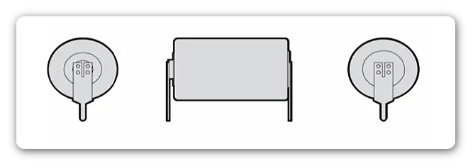 Тип вывода 2P литиевой батарейки для приборов учета тепла и газа