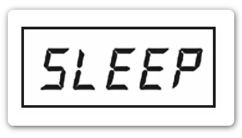 Индикация SLEEP на дисплее в «спящем» режиме INDIV-X-10 Ридан
